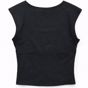 Black Backless Baby Tee